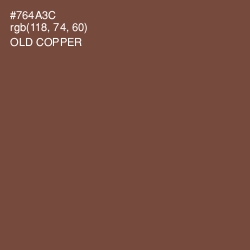 #764A3C - Old Copper Color Image